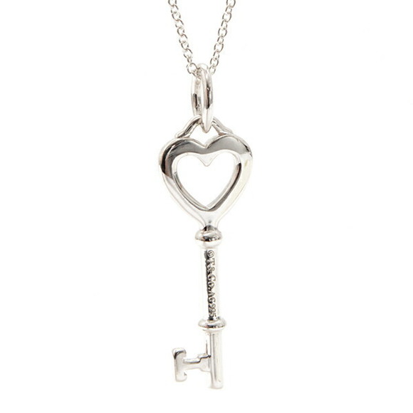 Tiffany Necklace Heart Key Pendant Silver - Picture 7 of 10